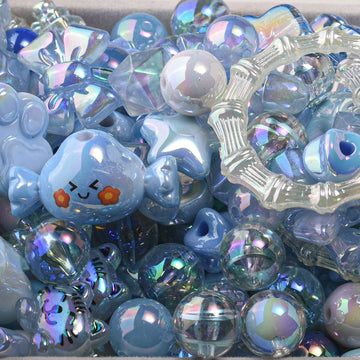 100pcs Acrylic beads random mixed